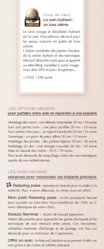 filorga,cosmesotherapie,romeo et juliette,micro-dermabrasion,institut menard,gamme embellir,soin ayame